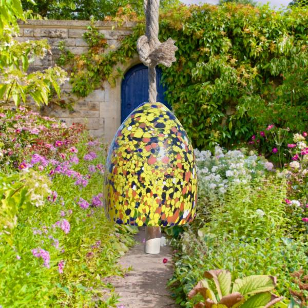 Blown Glass Bell Wind Chime - Image 6