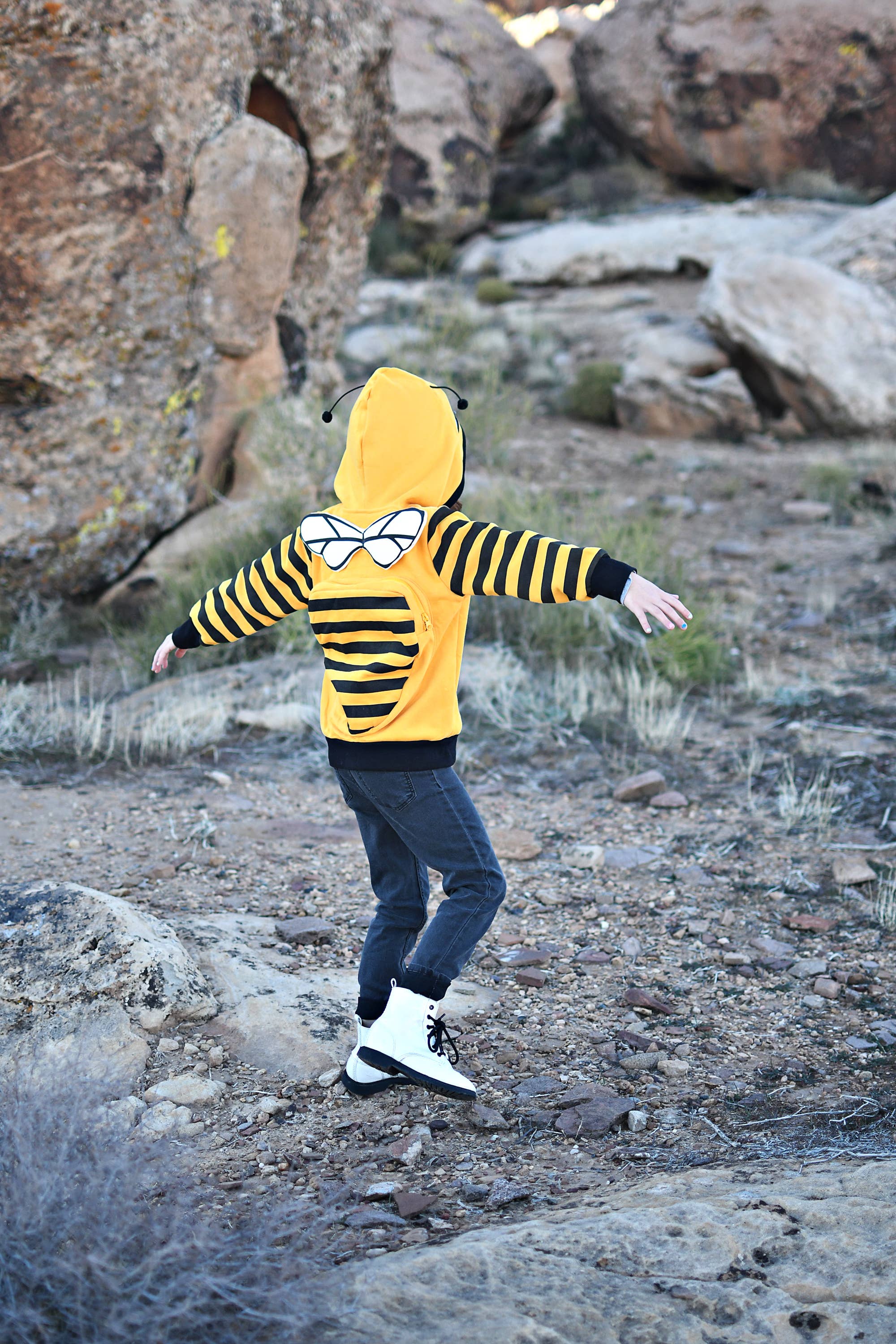 Buzz the Bee 3D Backpack Hoodie - Image 5