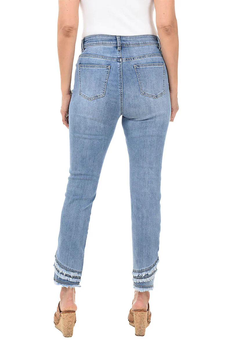 Charlie B Frayed Hem Jeans - Image 5