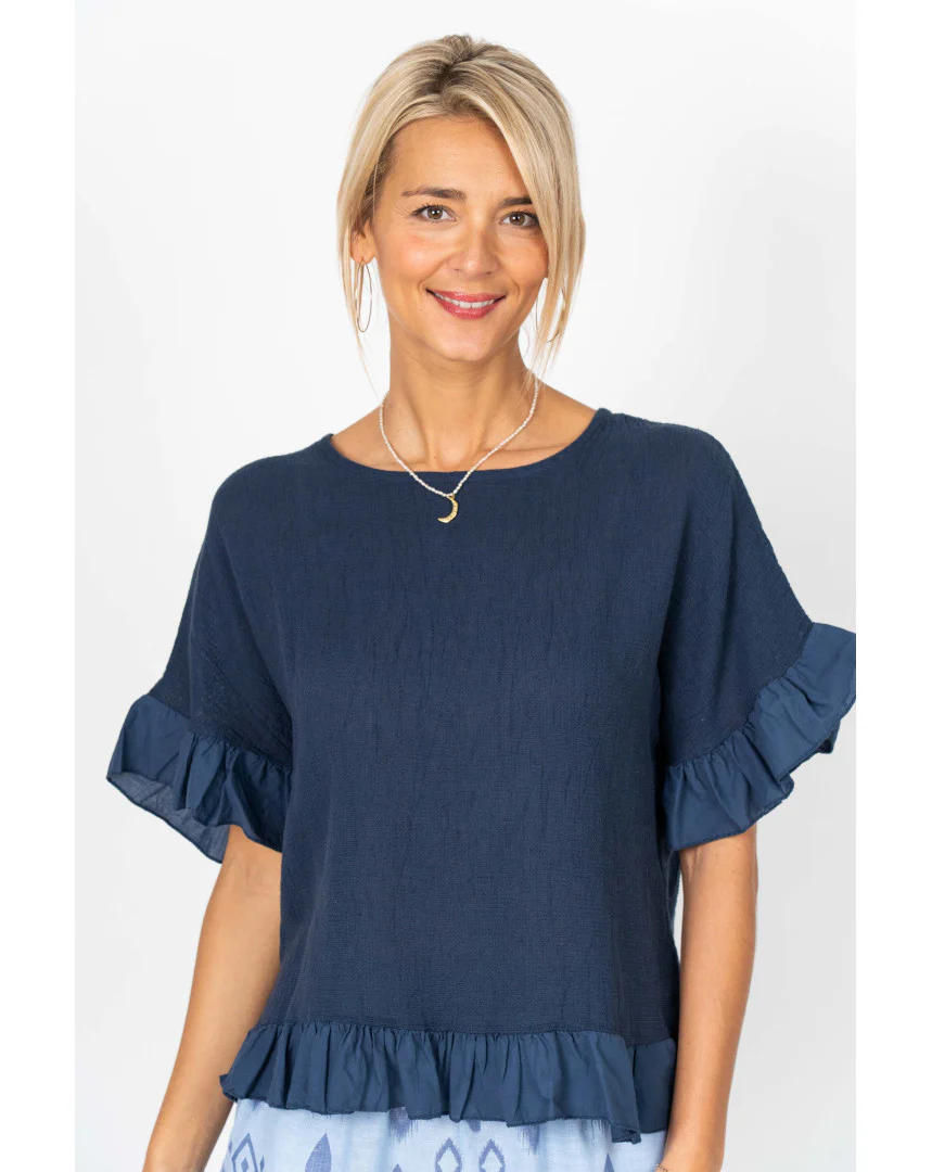 Look Mode Ruffle Top