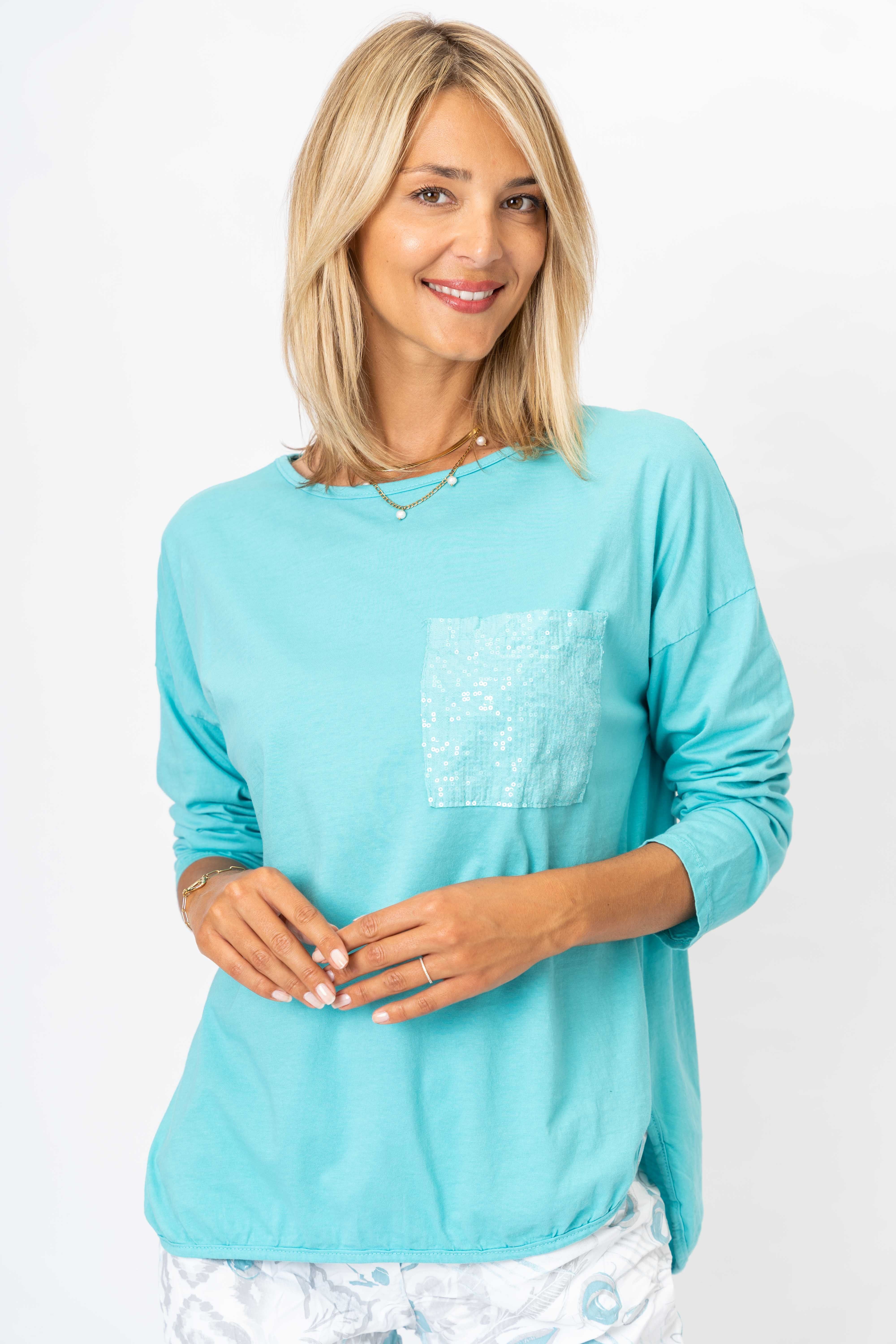 Look Mode Sequined pocket T - Image 4