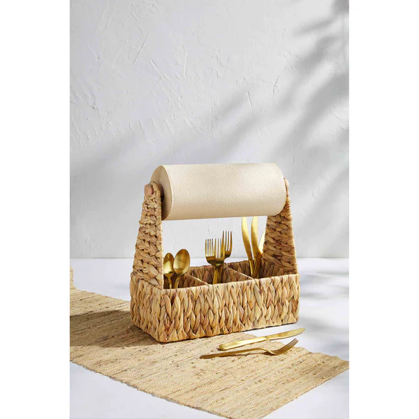 Mud Pie Paper Hyancinth Towel Utensil holder - Image 2