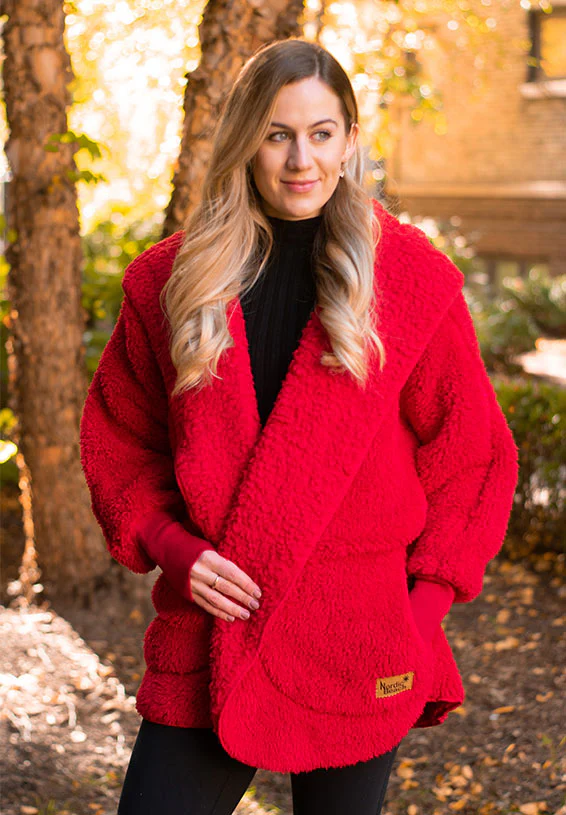 Furry Hooded Cardigan - Image 7