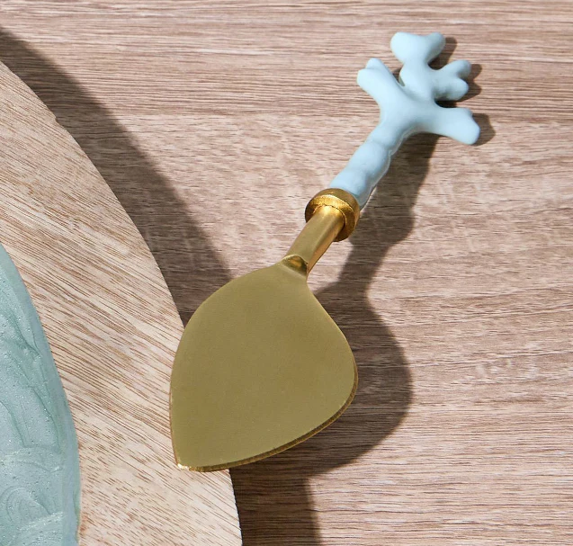 Seafoam Coral Cheese Knives w/ Gift Box - Image 2