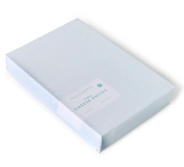 Seafoam Coral Cheese Knives w/ Gift Box - Image 3