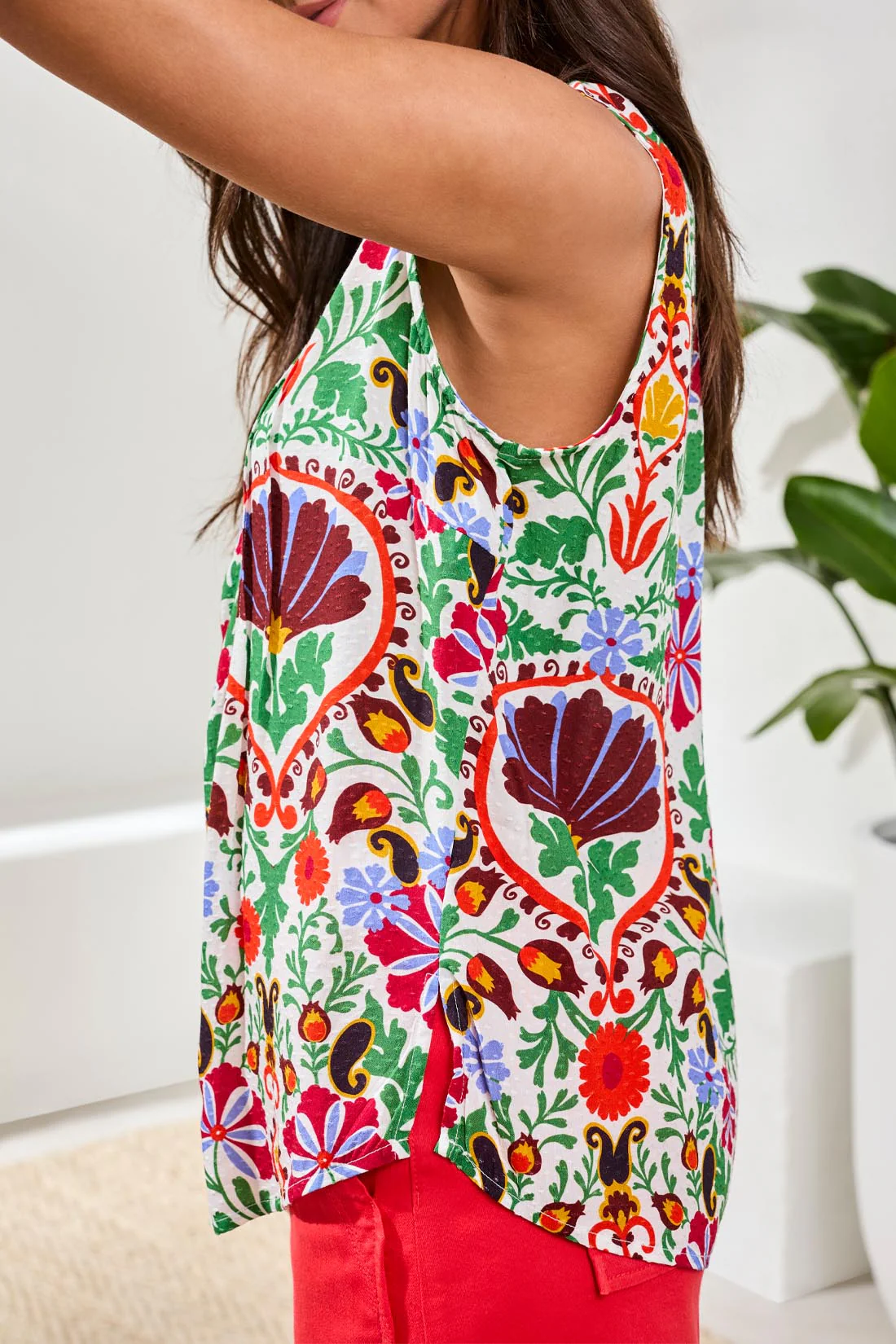 Tribal Pintuck Blouse - Image 3