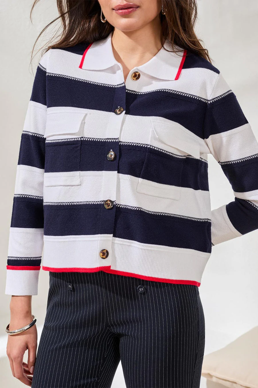 Tribal Stripe Cardigan - Image 3