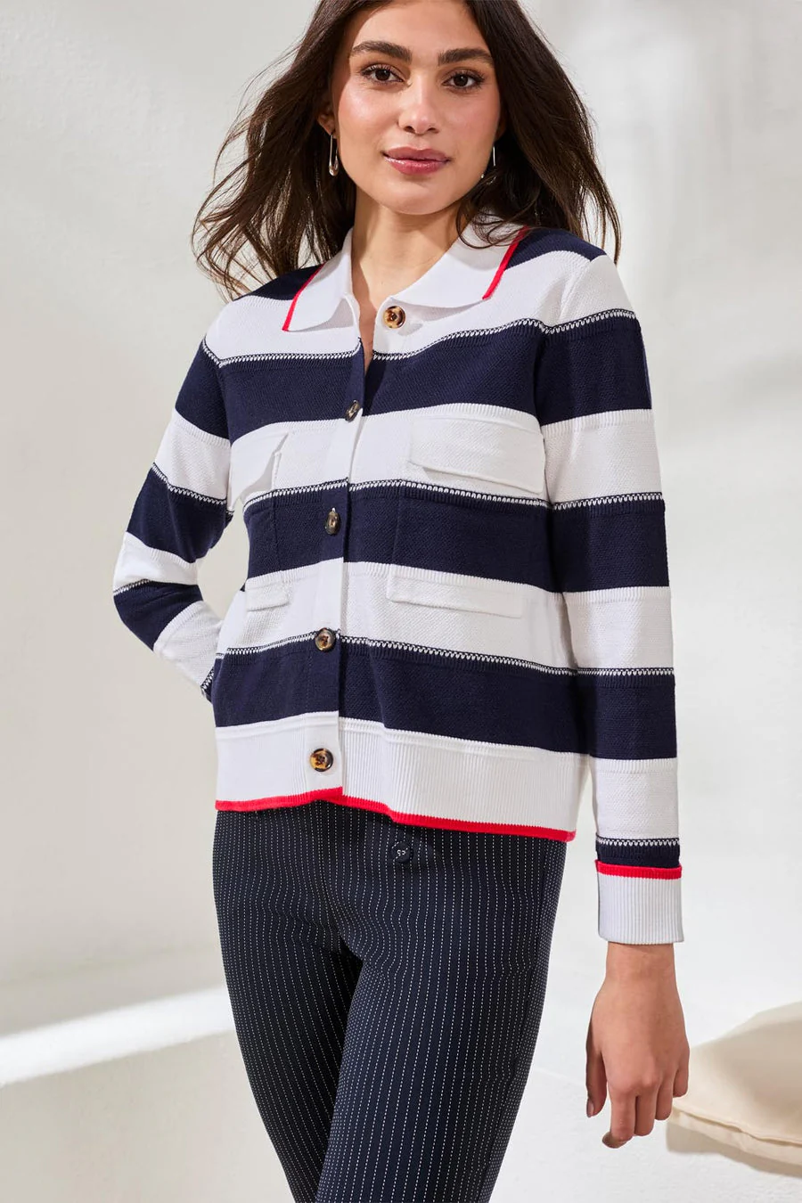 Tribal Stripe Cardigan - Image 4