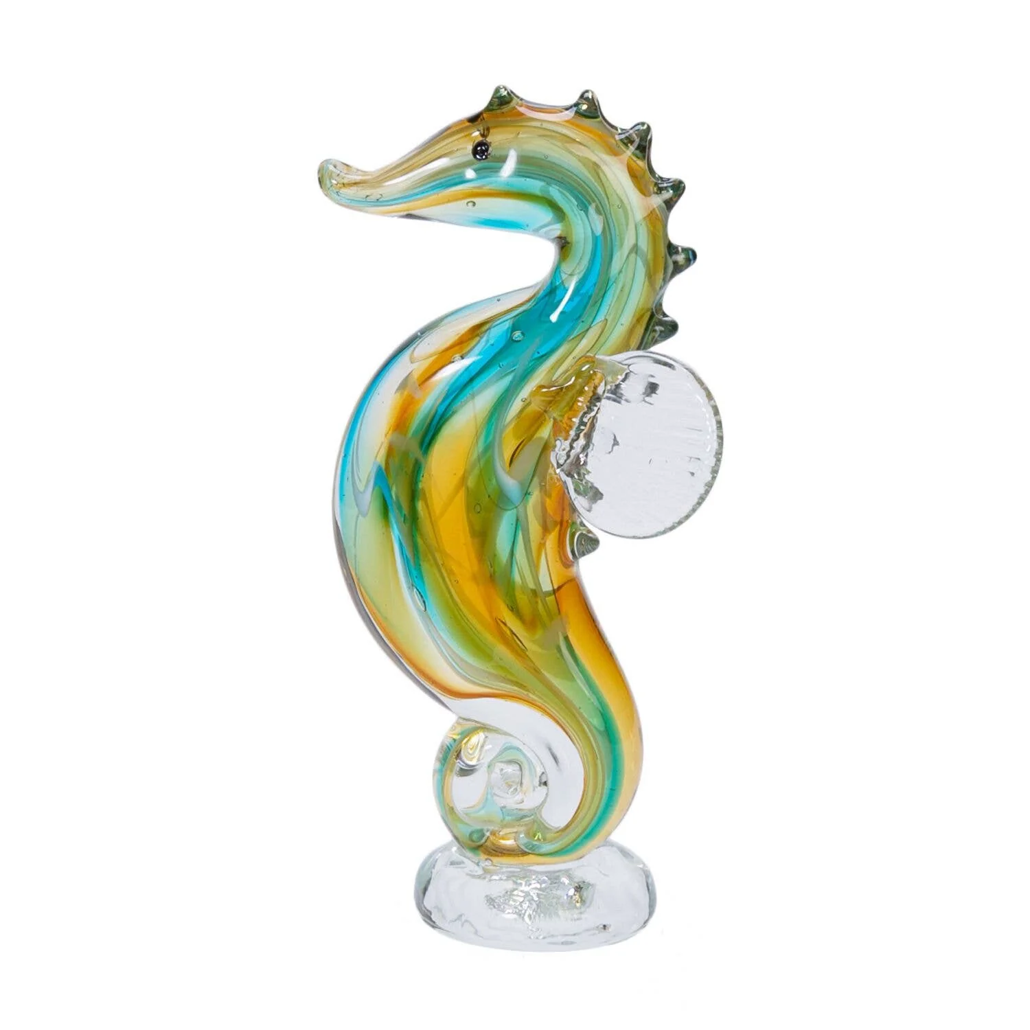 Tropical Color Seahorse Glass